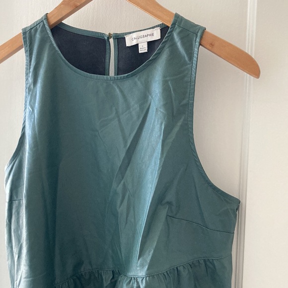 CALLIGRAPHIE VEGAN Anthropologie top - Picture 2 of 5